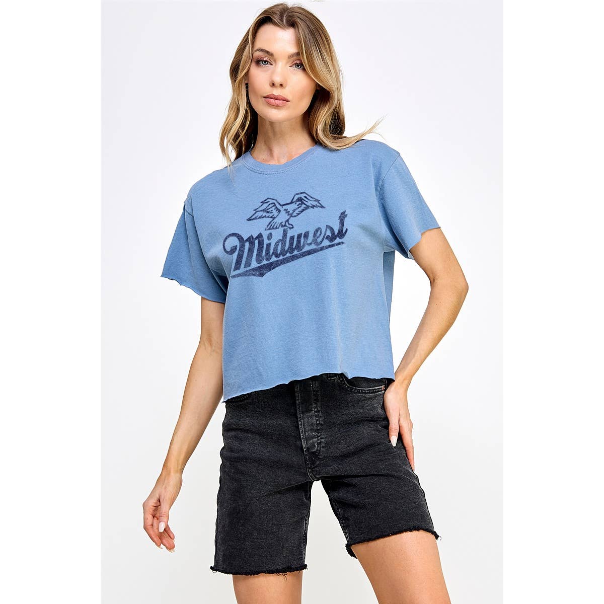 Midwest Vintage Graphic Crop Top