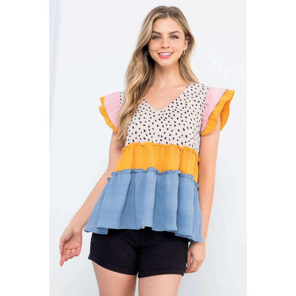 Mixed Print Top