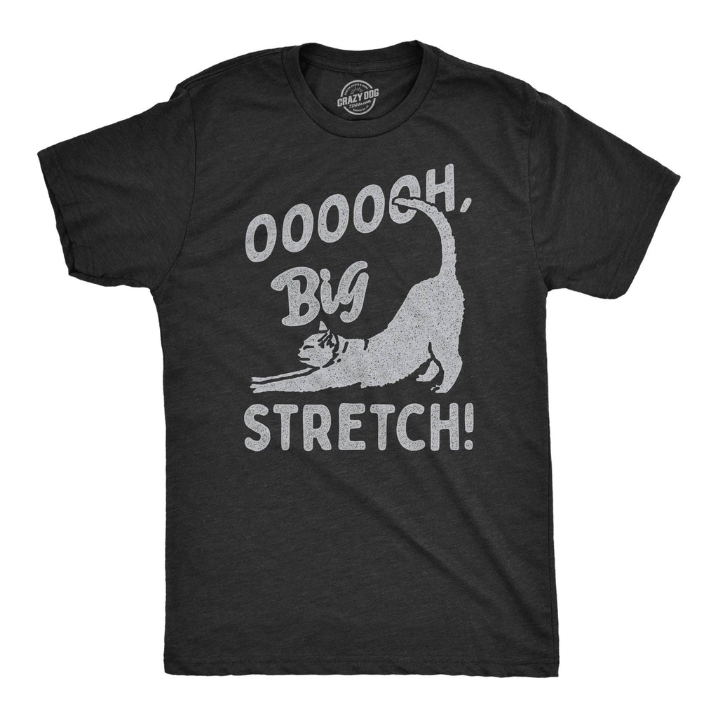 Oooooh Big Stretch Cat Men's Tshirt Cat Graphic Tee Western