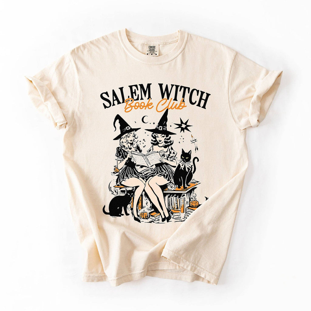 Salem Book Club, Cute Cats Halloween, Reading, Bookst-Shirt