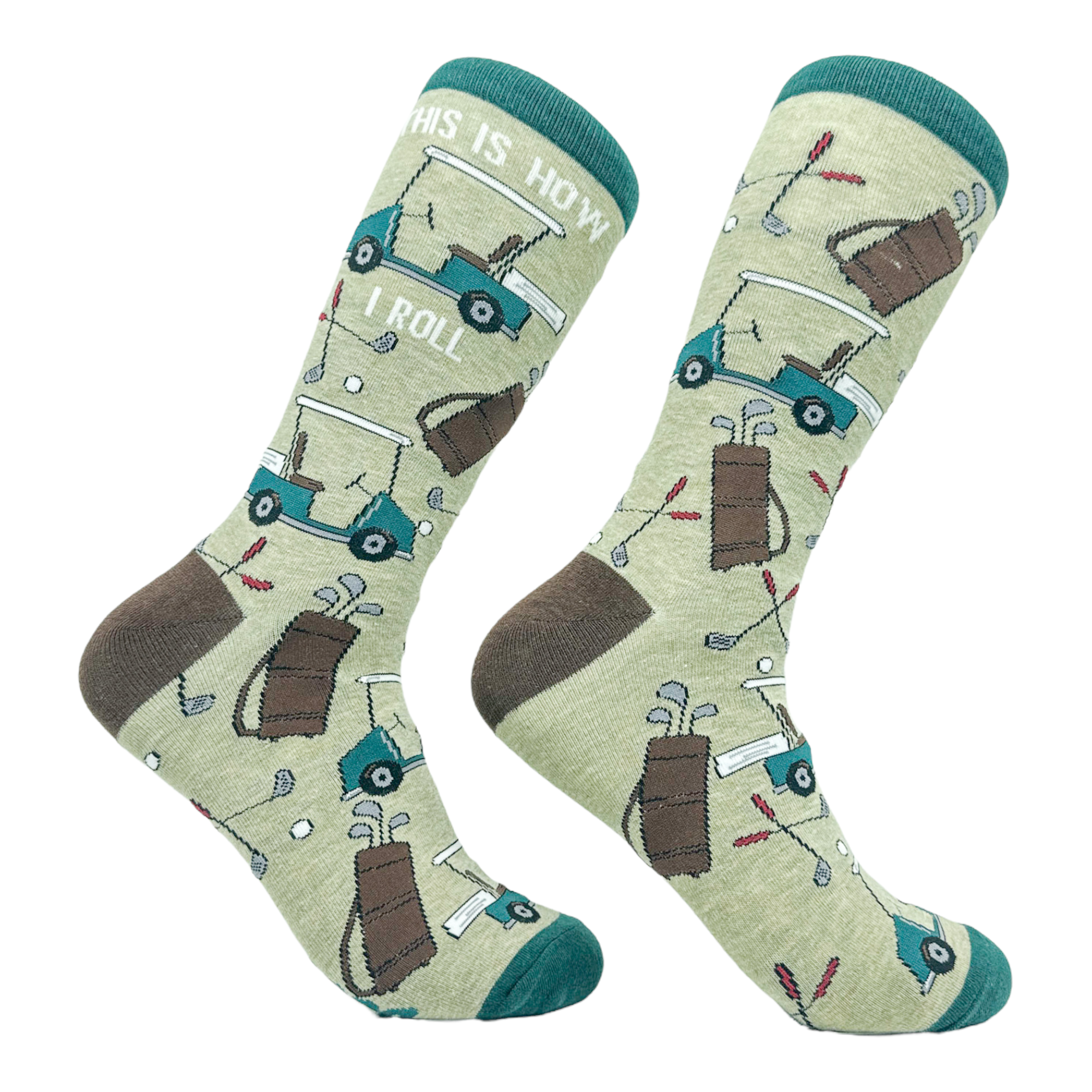 Men's This Is How I Roll Socks Golf Graphic Socks Funny