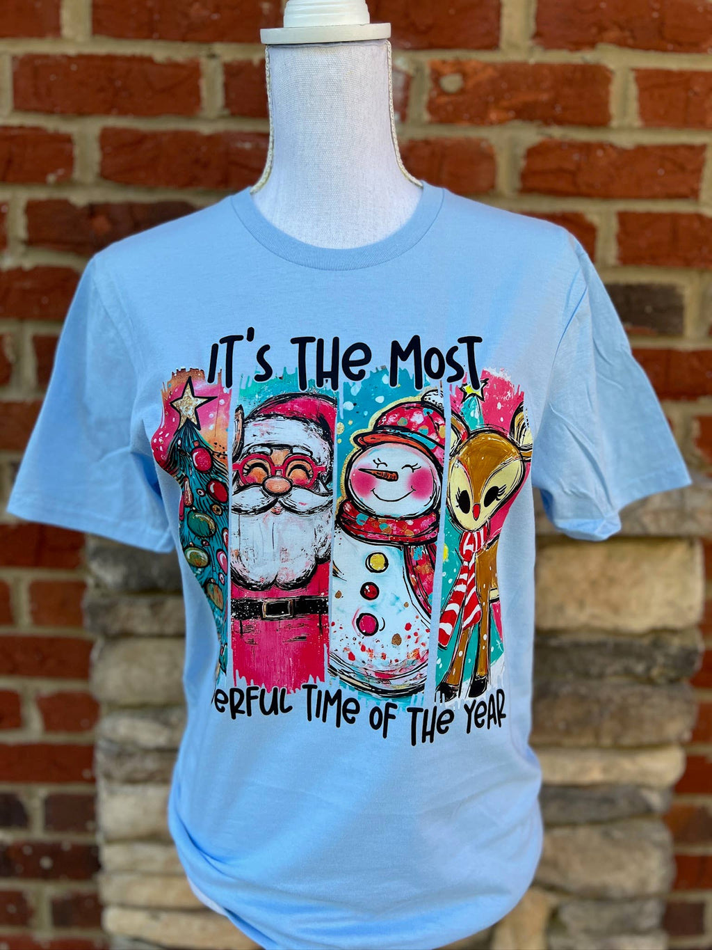 It's the Most Wonderful Time On Gildan Softstyle Light Blue