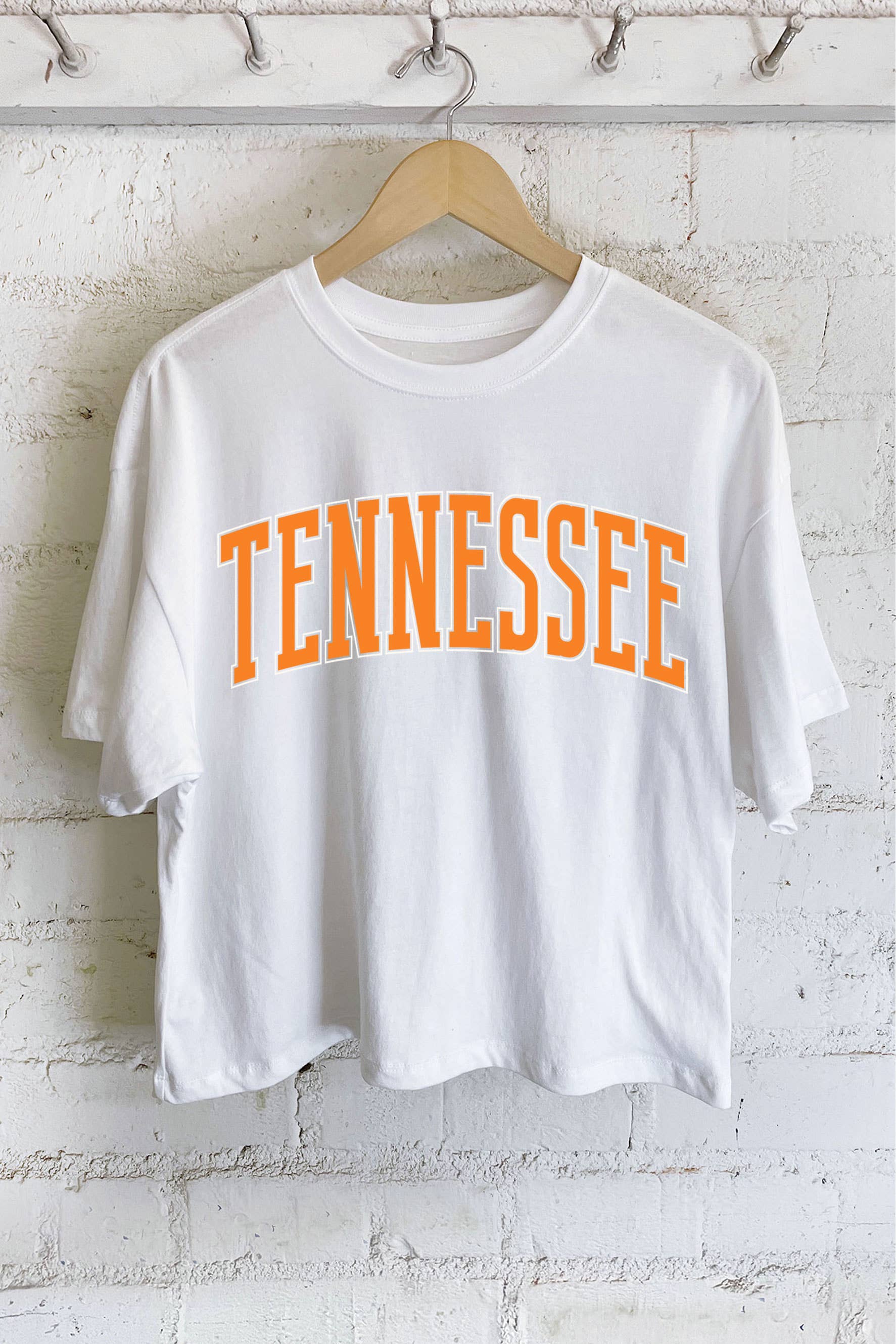 Tennessee Puff Graphic Long Crop Top