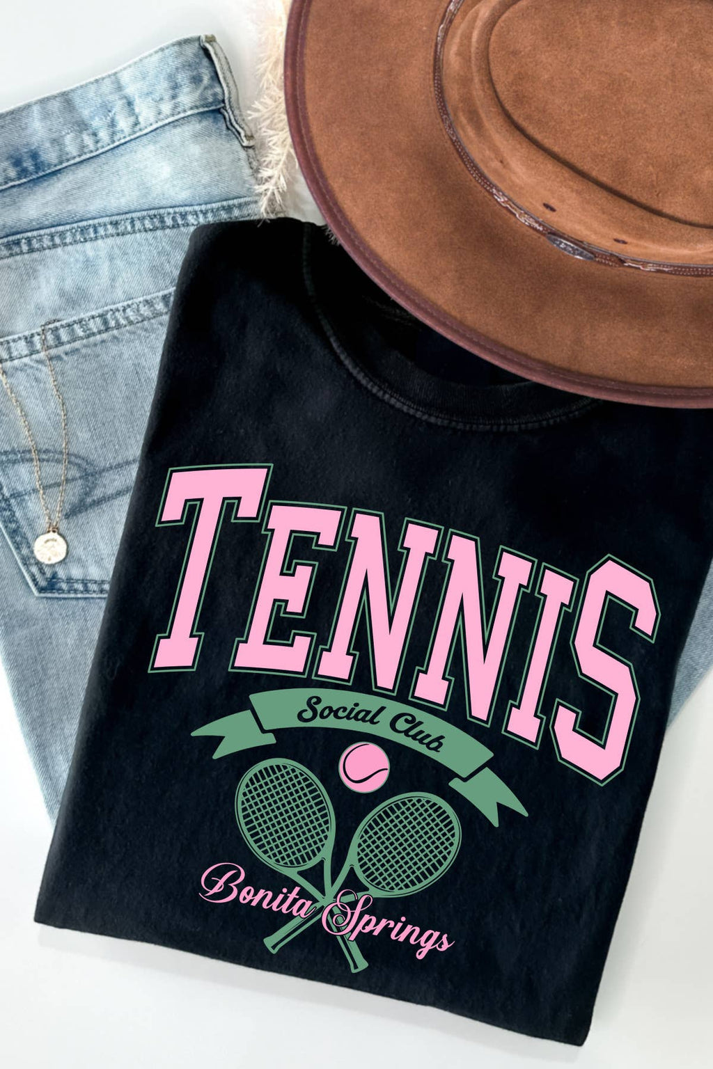 Women Tennis Graphic Print Short Sleeve Loose Top