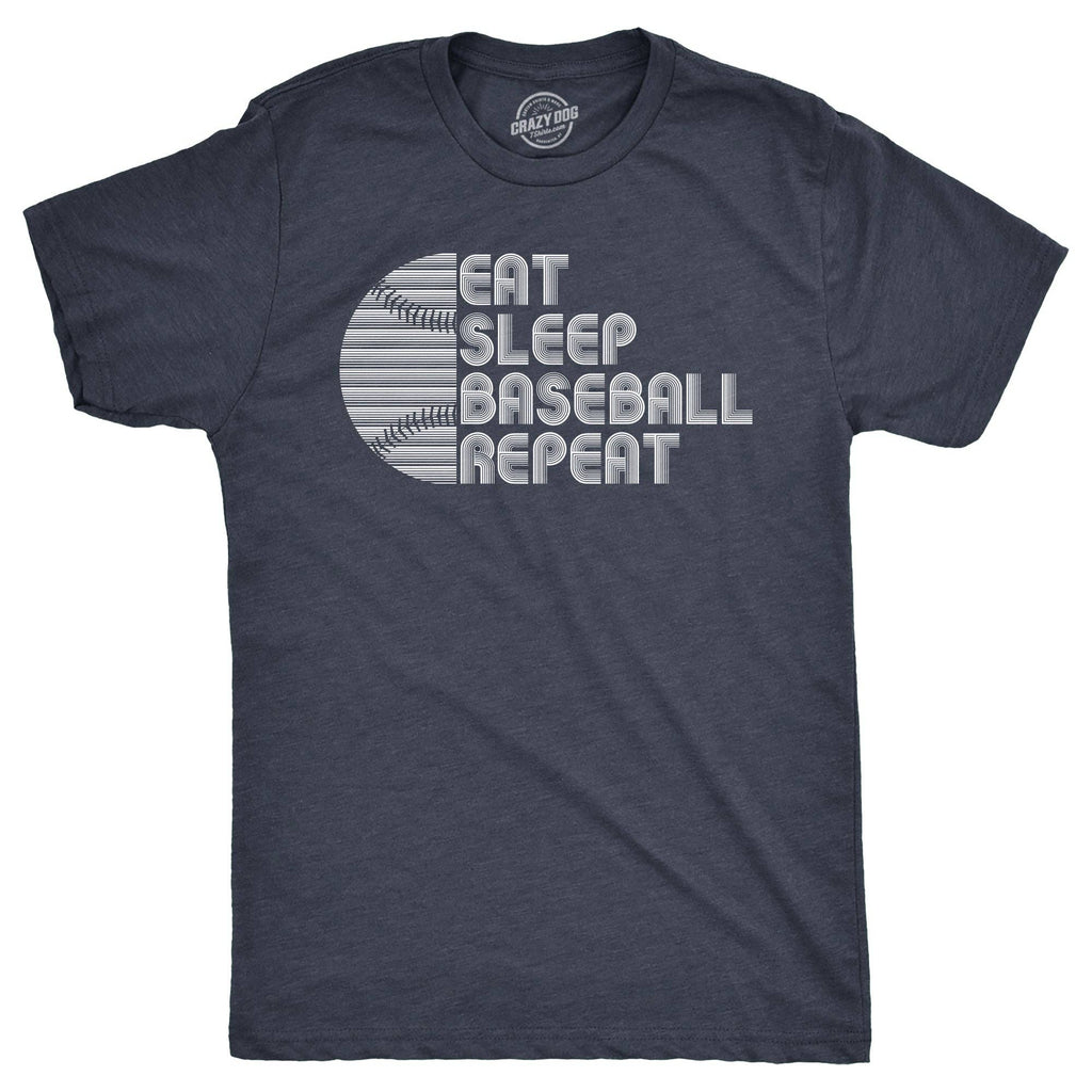 Eat Sleep Baseball Repeat Men's T Shirt