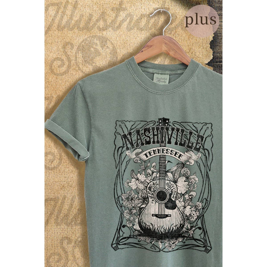 Nashville  Vintage Graphic  Tee Plus