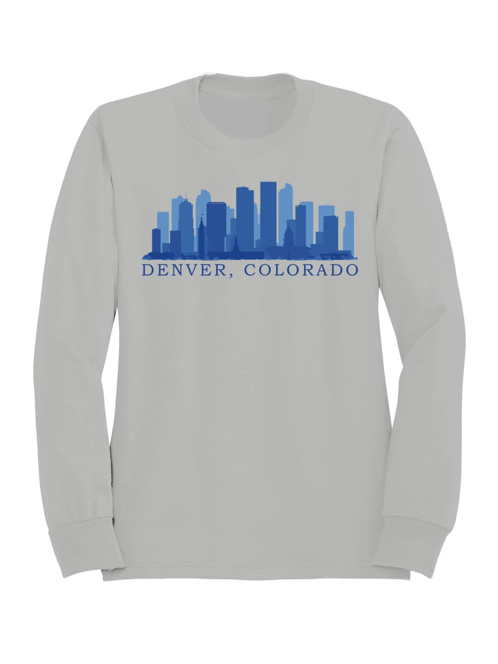 Denver Colorado Skyline Art Men's Sweatshirt
