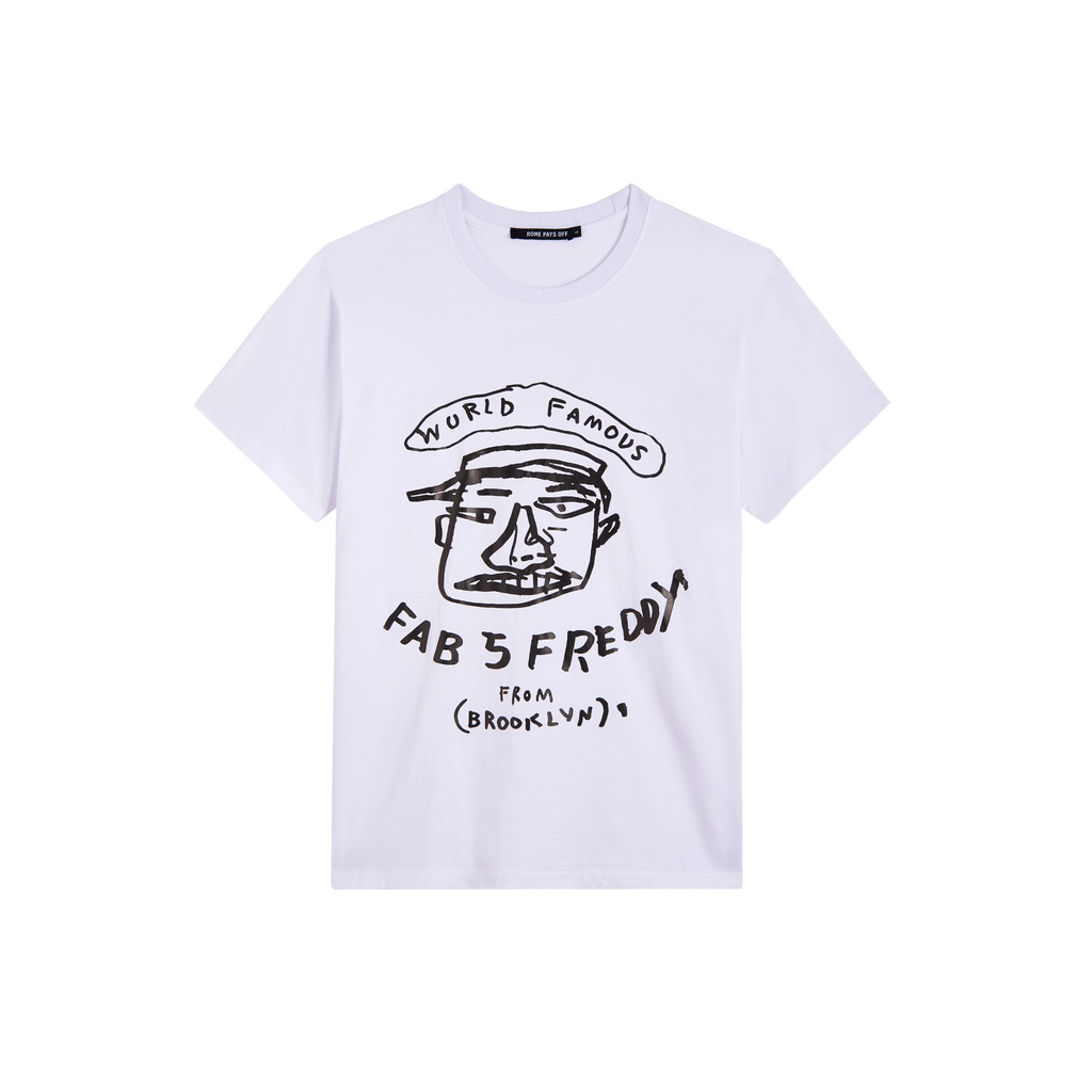 Basquiat “Fab Five Freddy” T-Shirt, White