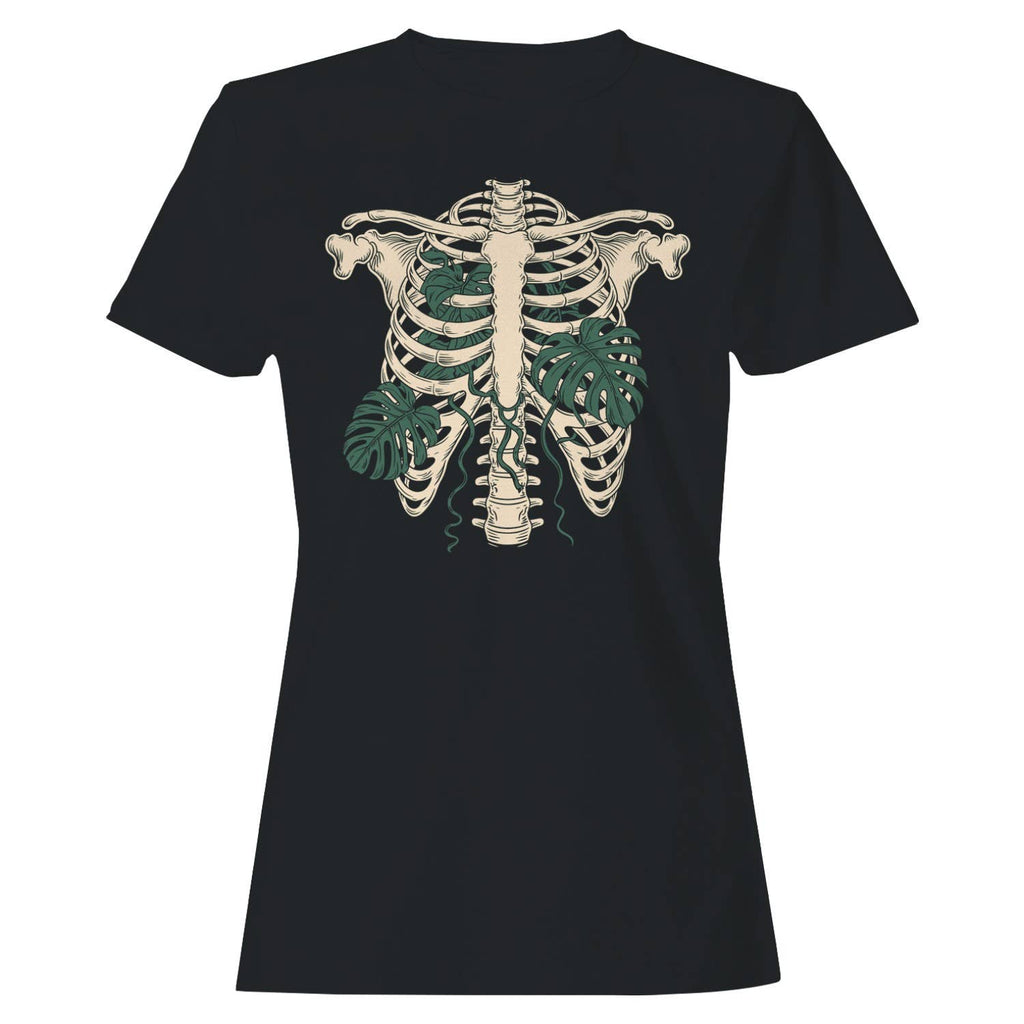 Botanical Ribcage Monstera Art Women's T-Shirt