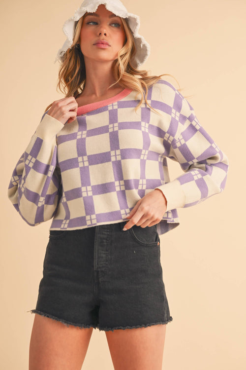 3236EK Pam Plaid Sweater 5