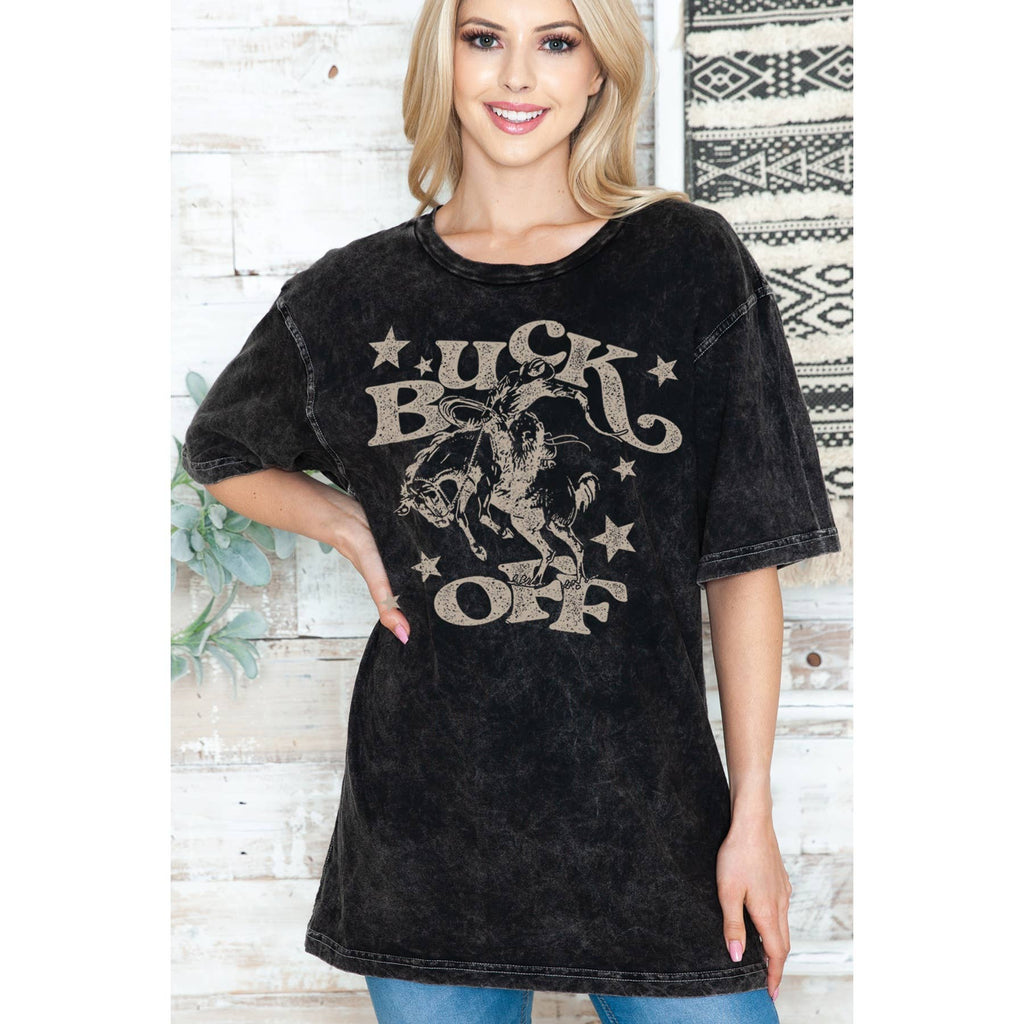 Buck Off - Unisex Oversized Mineral Wash