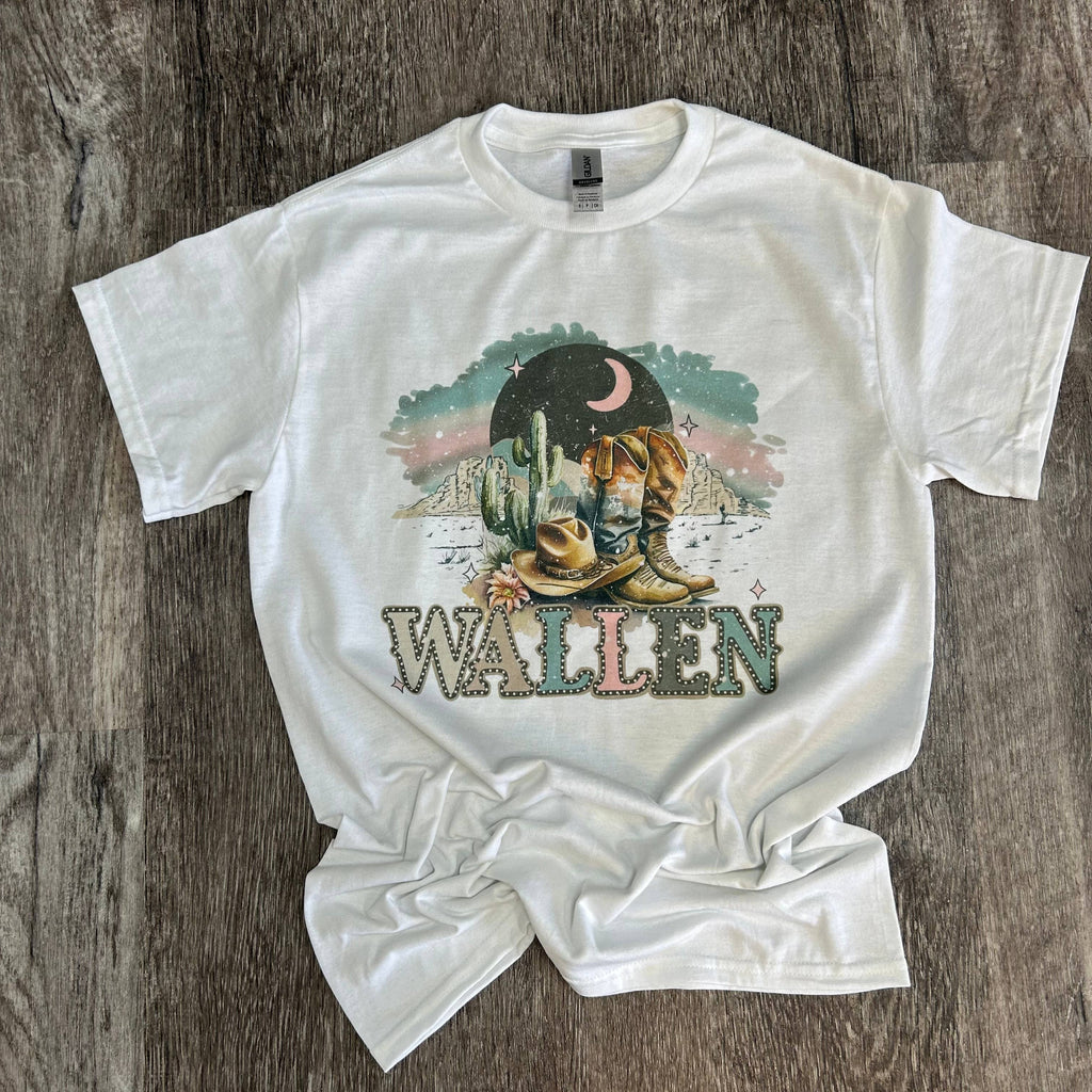 Wallen On White Tee