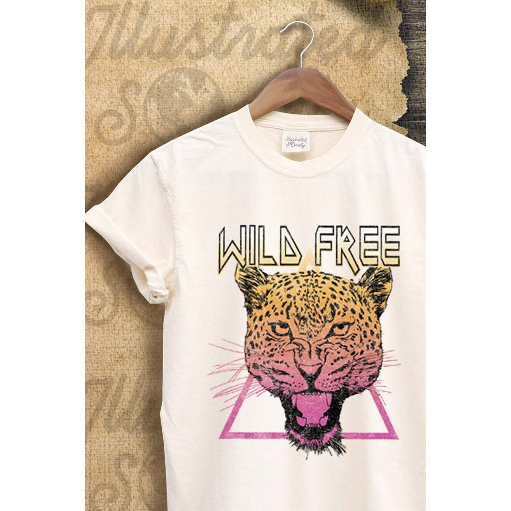 Wild Free Vintage Graphic  Tee