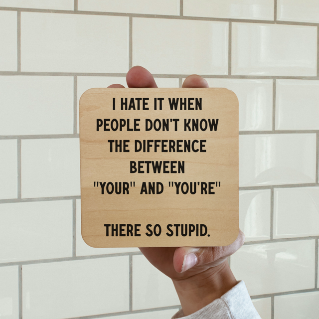 I Hate When People Don't Know Magnet/Drink Coaster
