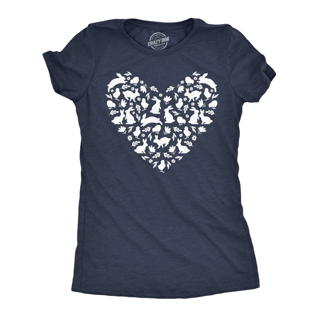 Easter Bunny Heart Women's T Shirt
