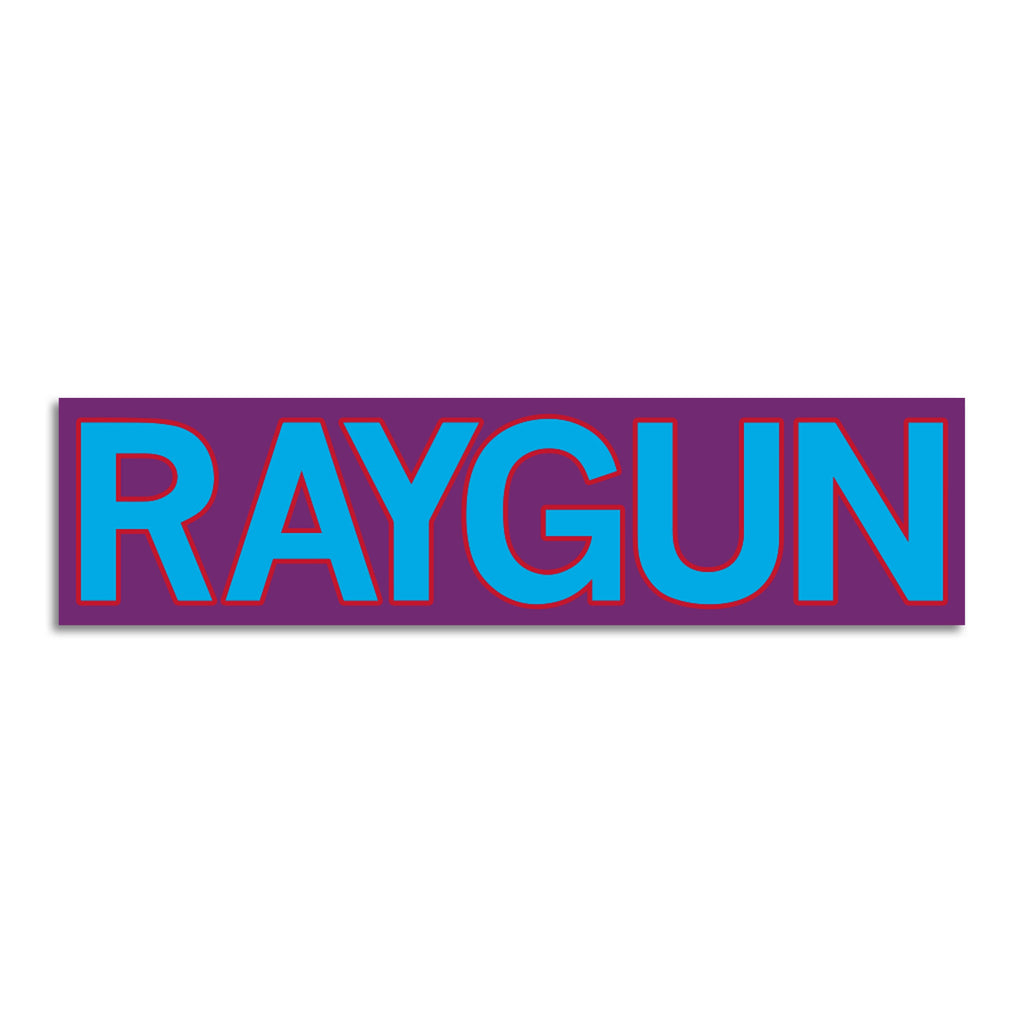 RAYGUN Block Text Logo Purple & Blue Die-Cut Sticker