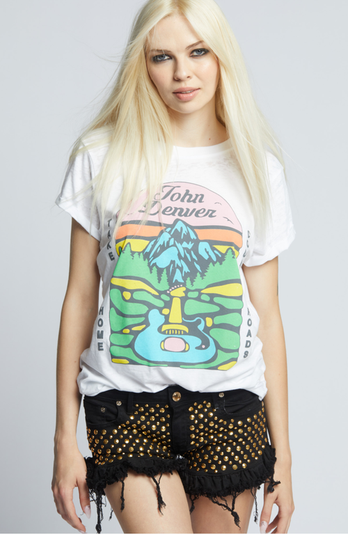 303385 - 228 John Denver Burn Out Graphic Tee