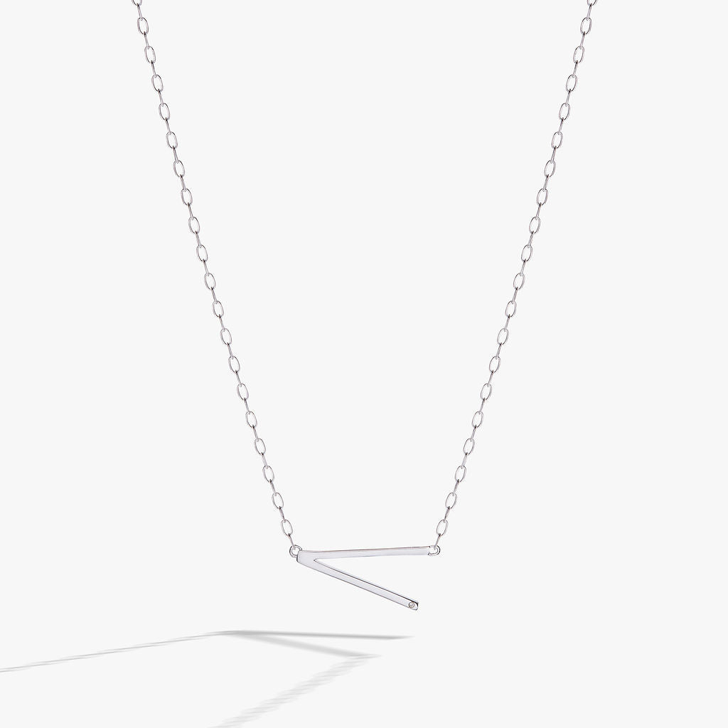 Initial V Precious Elongated Necklace T-Shirts
