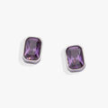 February Emerald Cut Birthstone Stud Earrings T-Shirts