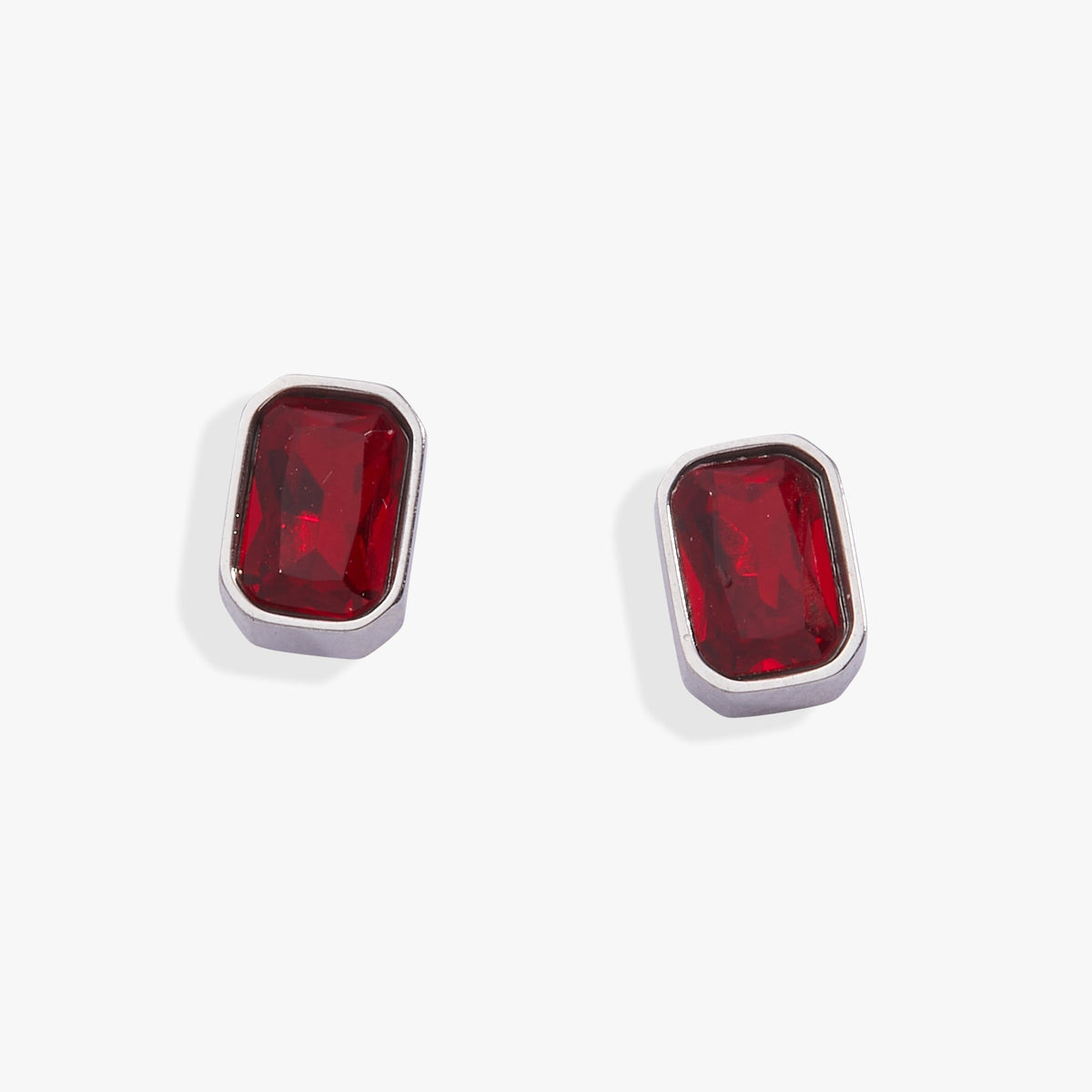 July Emerald Cut Birthstone Stud Earrings T-Shirts