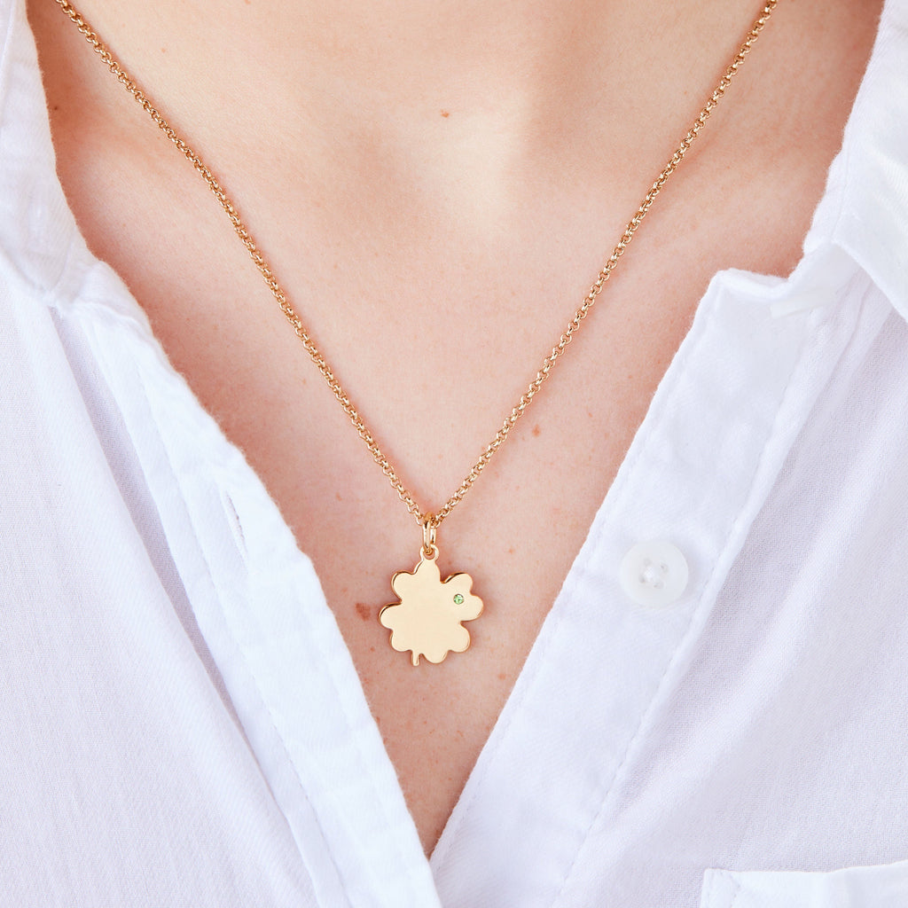Four Leaf Clover Necklace 21" T-Shirts