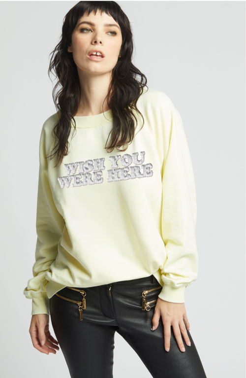 303687 - 830 Wish Embroidery Sweatshirt