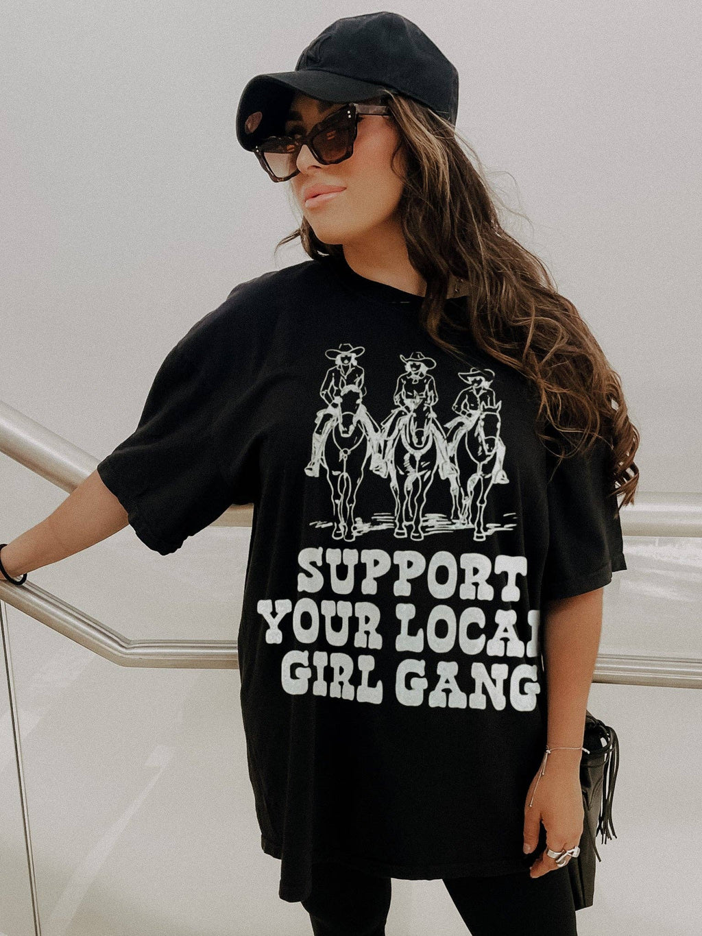 Support Your Local Girl Gang Feminist Graphic Tee