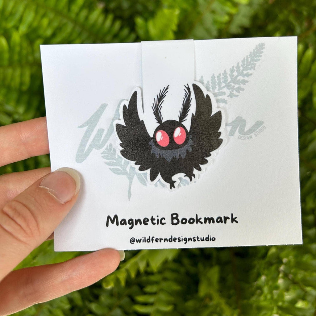 Mothman & National Park Cryptids Magnetic Bookmarks