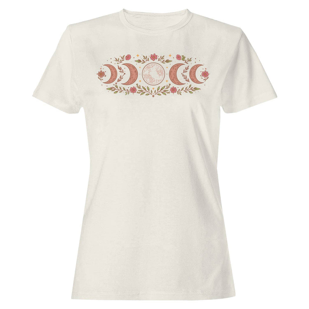 Floral Moon Phases Women's T-Shirt