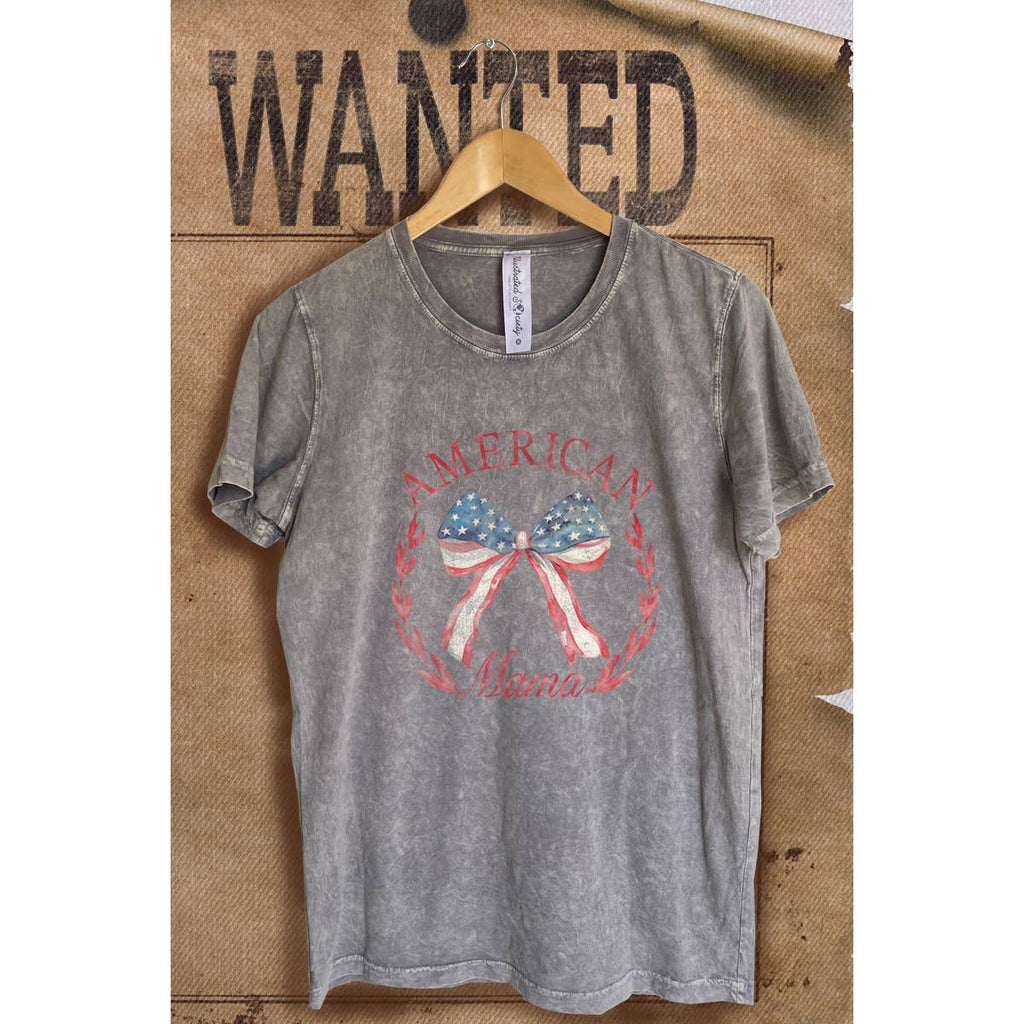 American Mama Vintage  Mineral Wash  Graphic  Tee
