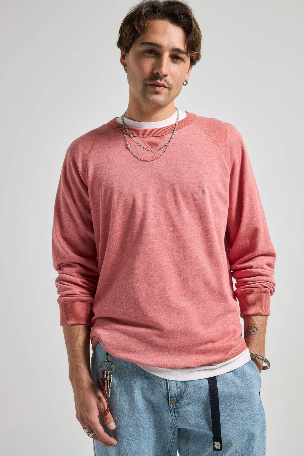 Essential Lightweight Sweater Salty Red