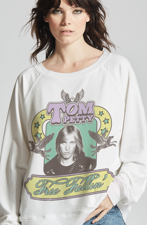 302868 - 1130 Tom Petty Free Fallin' Graphic Sweatshirt