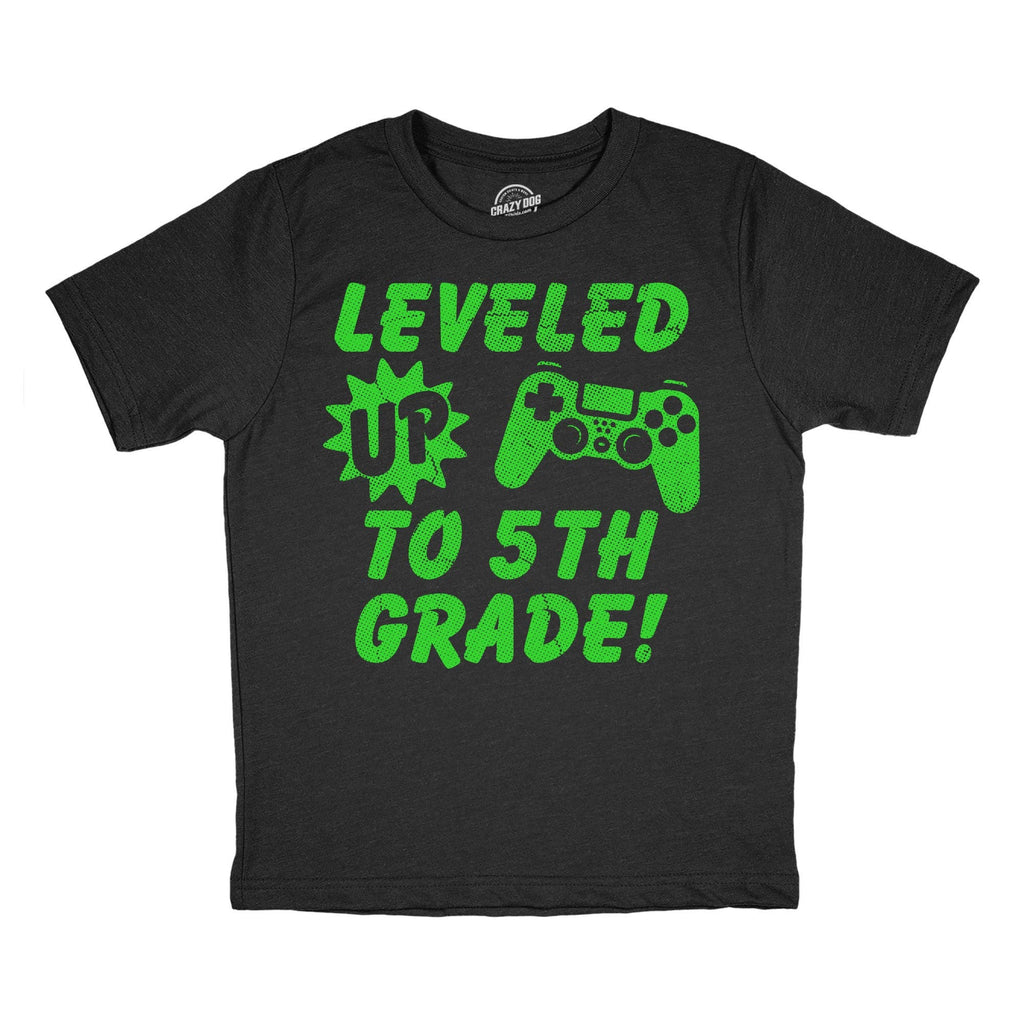 Leveled Up To 5th Grade Youth T Shirt