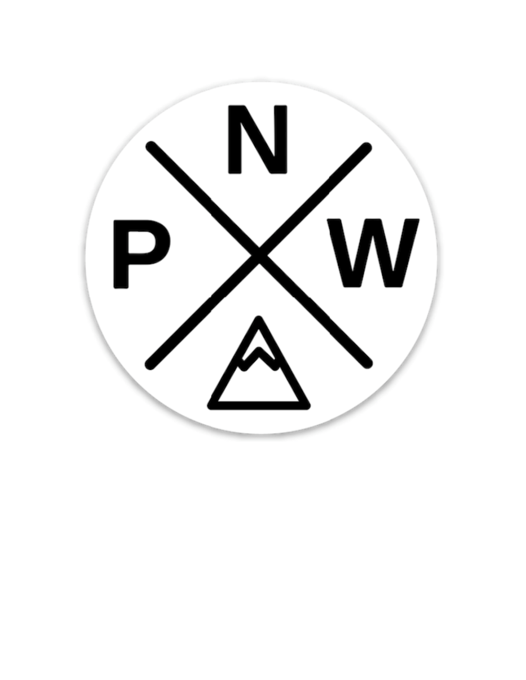 Pnw Sticker White