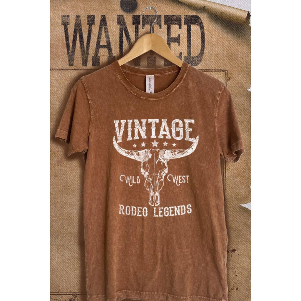 Vintage Western Season  Mineral Wash  Graphic  Tee