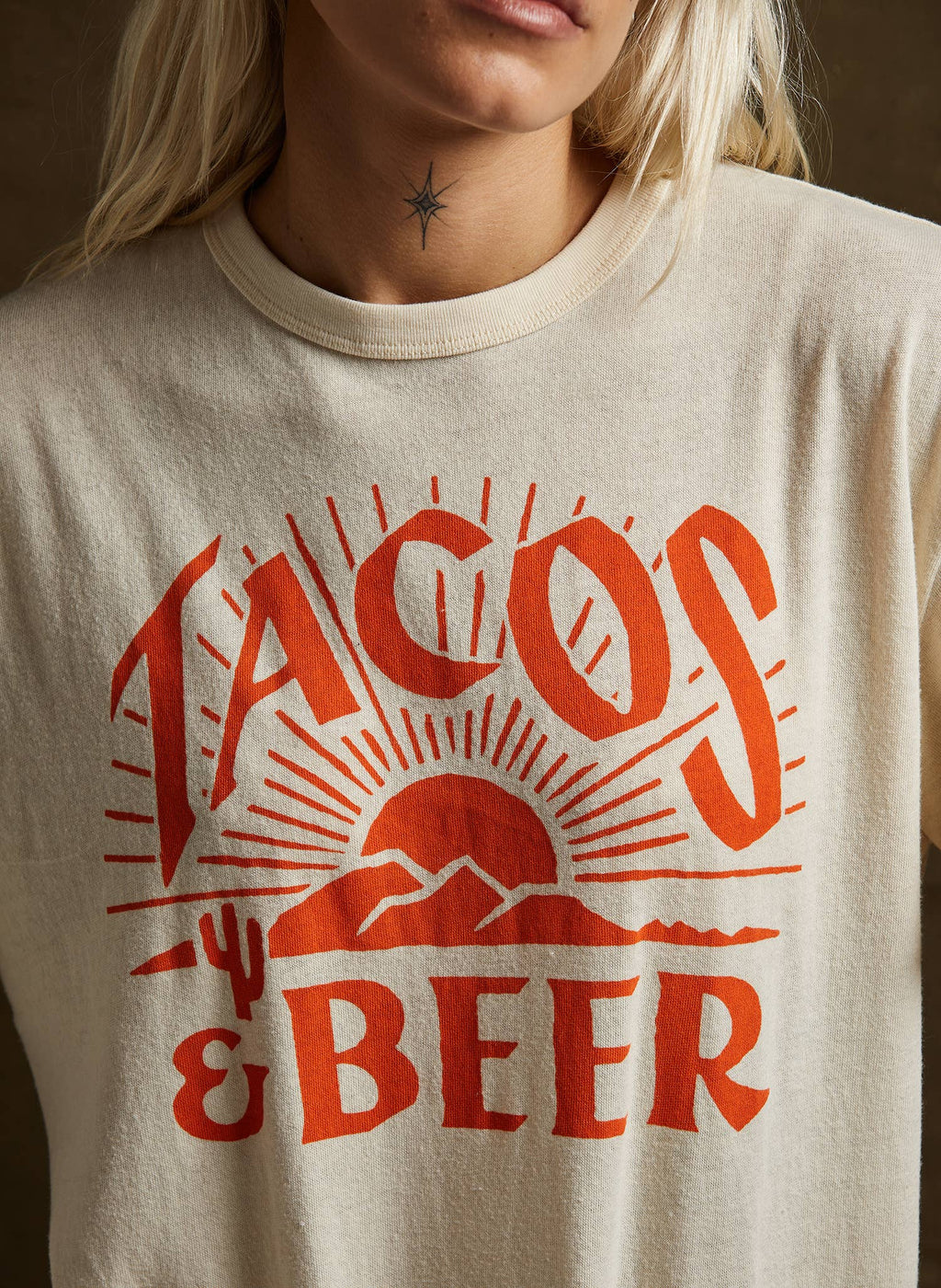 Tacos & Beer Western Vintage Style Tee For Men & Women
