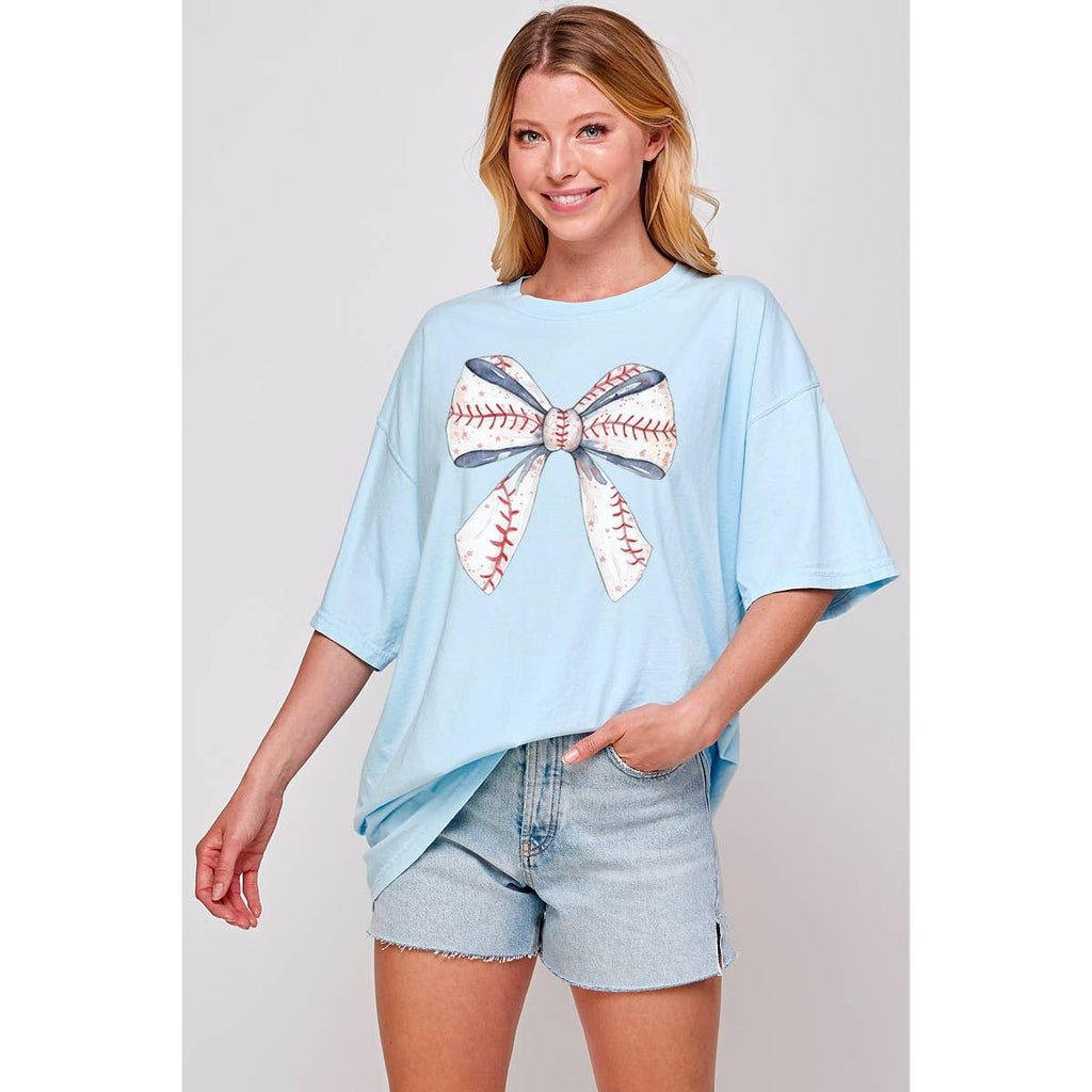 Baseball Season Vintage Graphic Oversized Tee