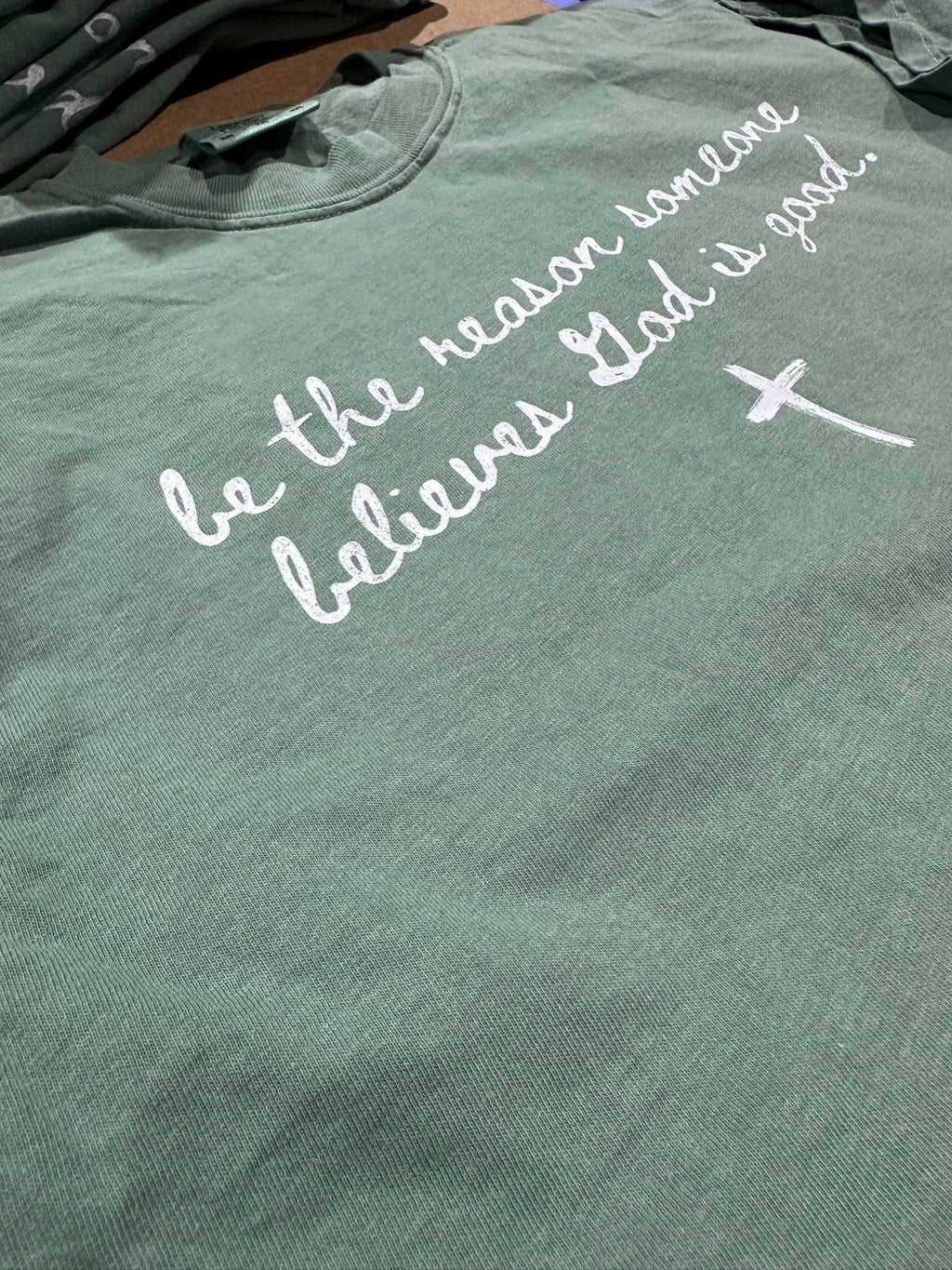 Be the Reason On Comfort Colors Light Green