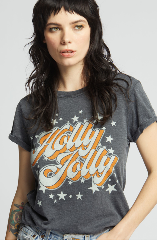 303272 - 930 Holly Jolly Burn Out Graphic Tee
