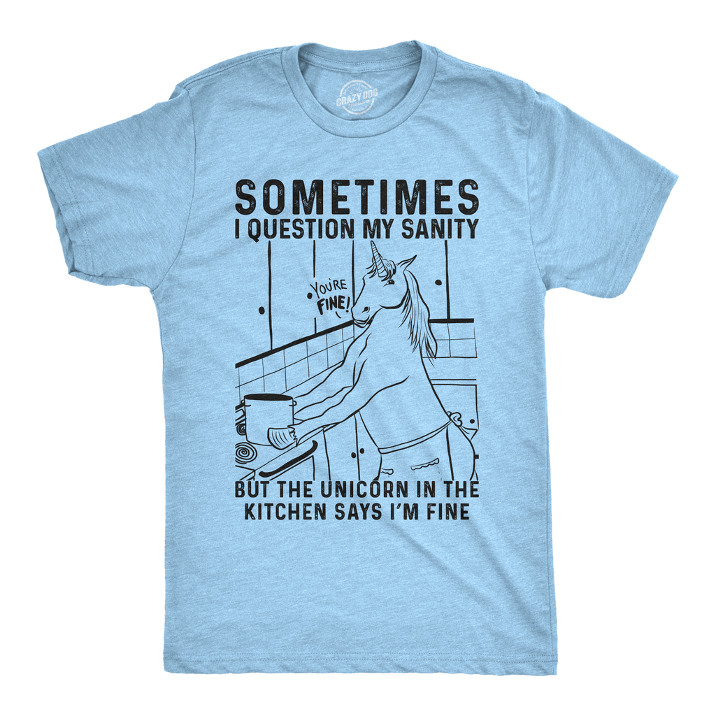 Sometimes I Question My Sanity Men's T Shirt