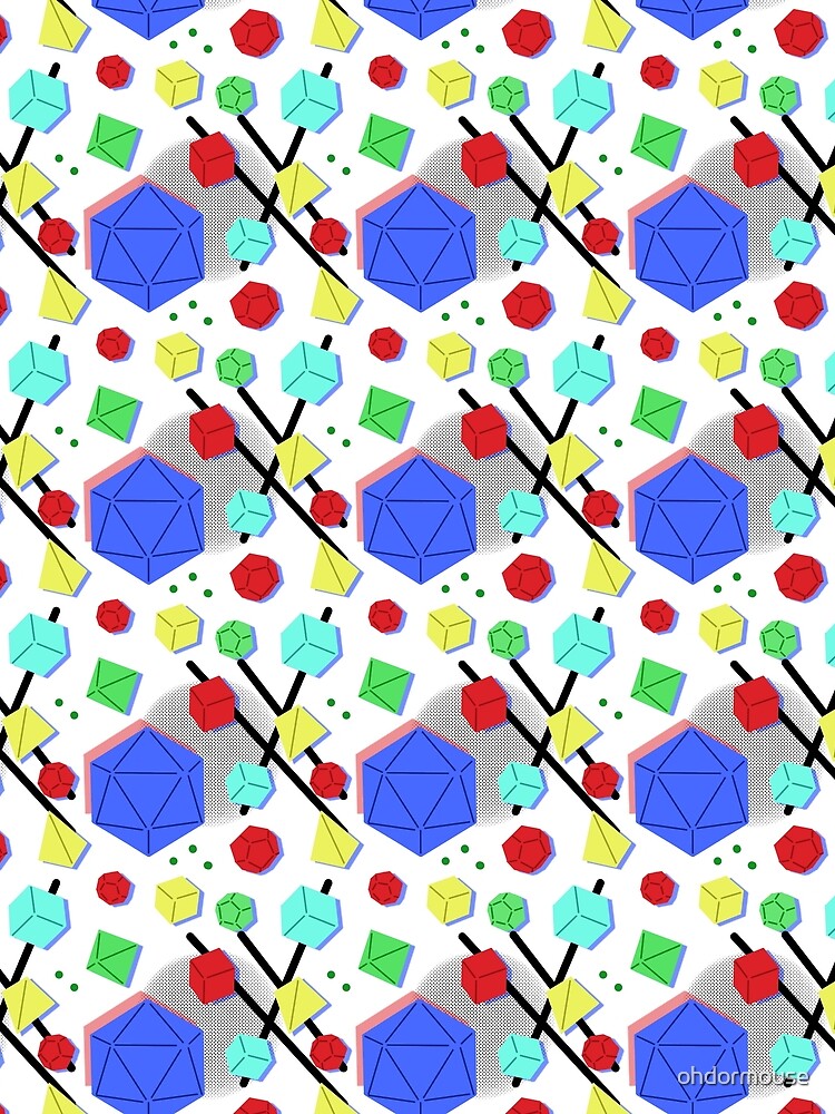 Dice Pattern - primary by ohdormouse