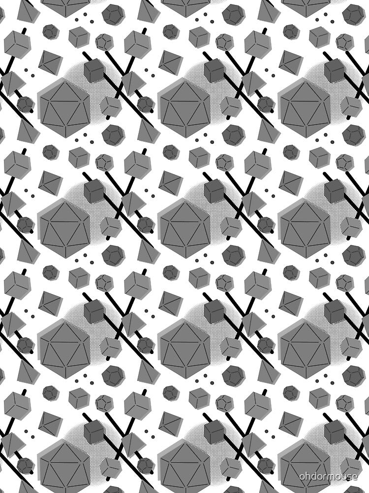 Dice Pattern - greyscale by ohdormouse