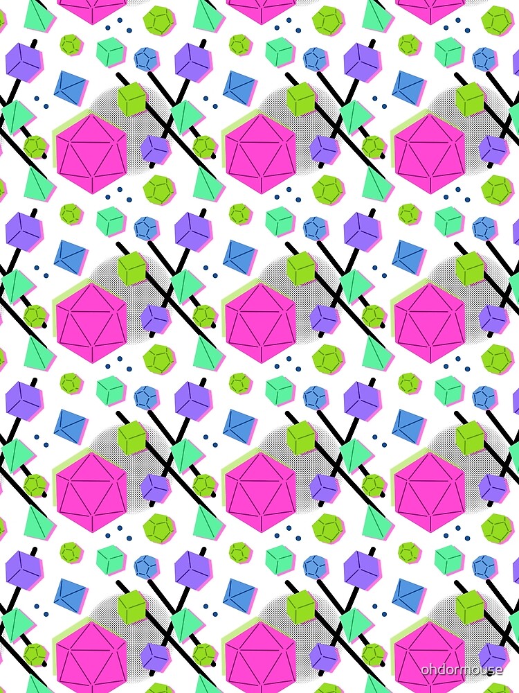 Dice Pattern - pink by ohdormouse