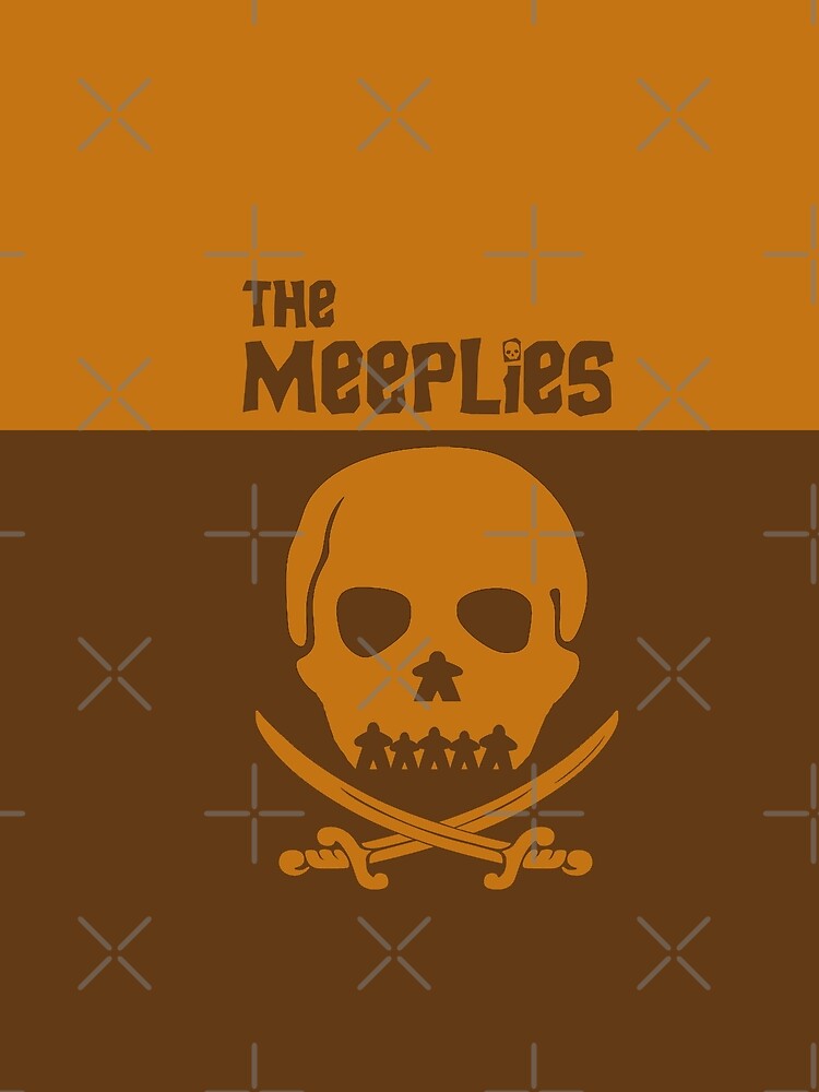The Meeplies Never Say Die! Meeple Board Gaming Minimal Movie Poster by Nerfenstein