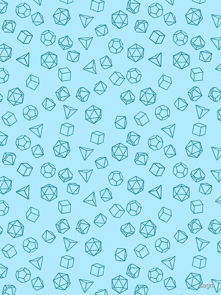 DnD Dice Baby Blue Pattern by sagm