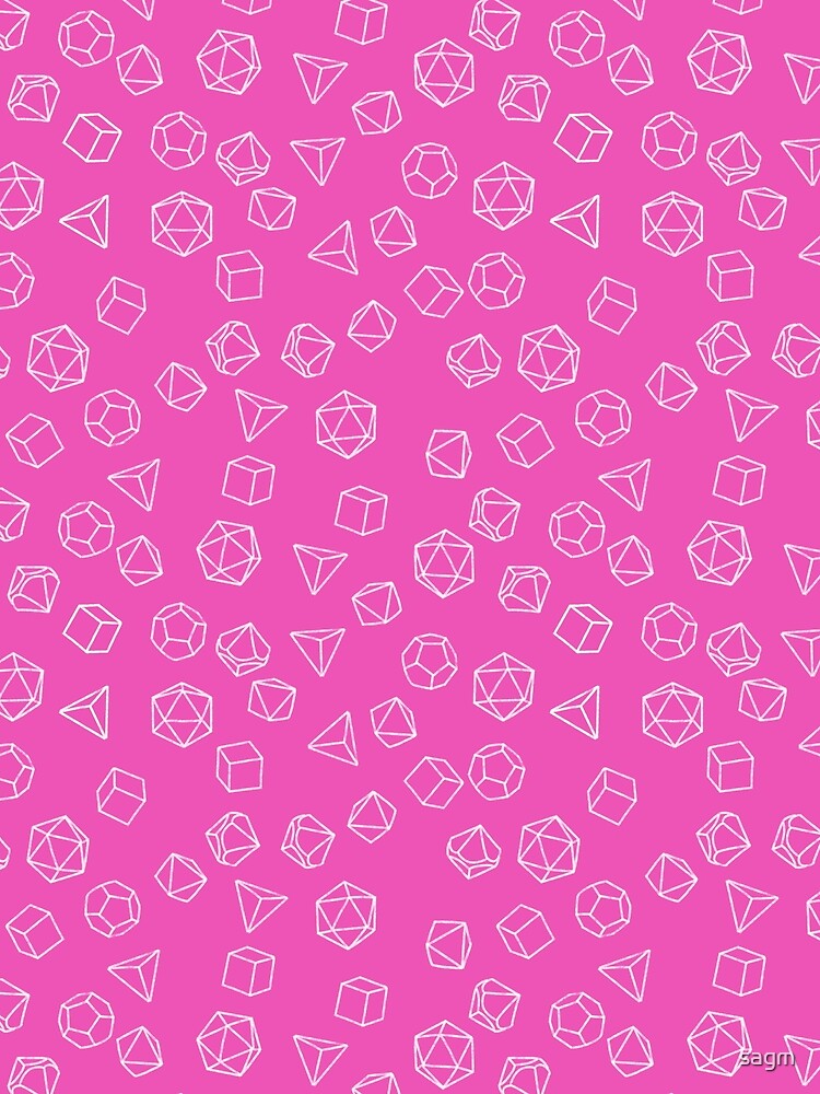 DnD Dice Pink Pattern by sagm