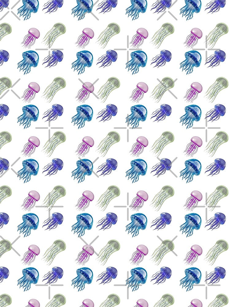 Cosmic Bioluminescent Neon Jellyfish Deep Ocean Aesthetic Glow pack by Art IN Pack