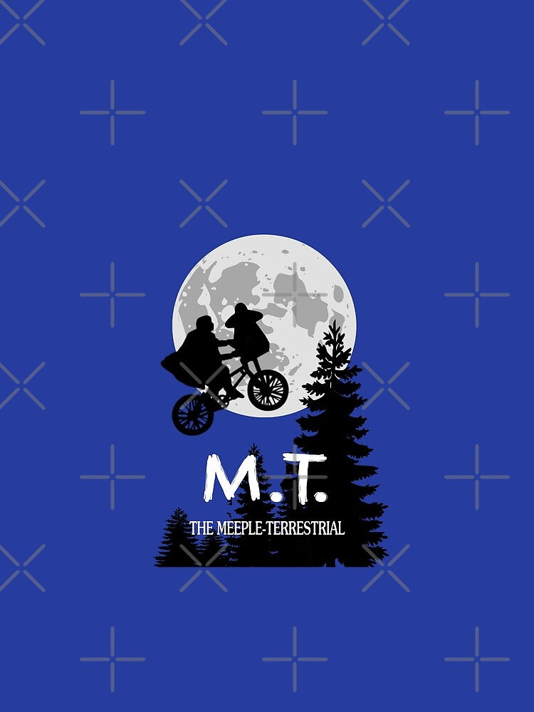 M.T. The Meeple Terrestrial - Meeple Board Gaming Minimal Movie Poster by Nerfenstein