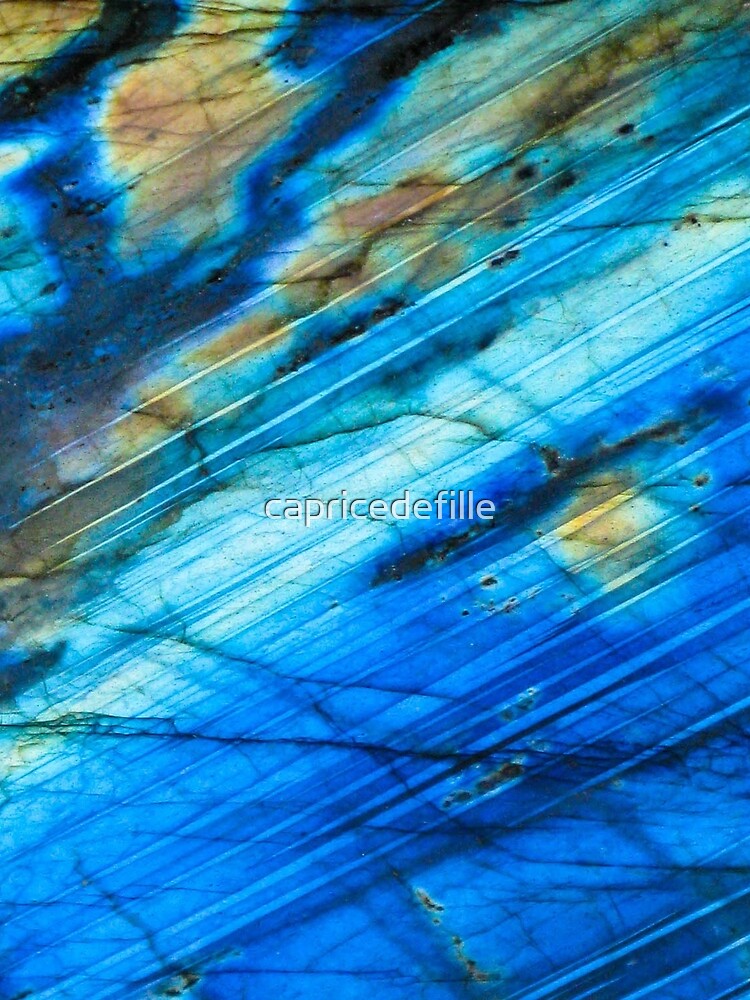 Deep Blue Labradorite Crystal Texture by capricedefille