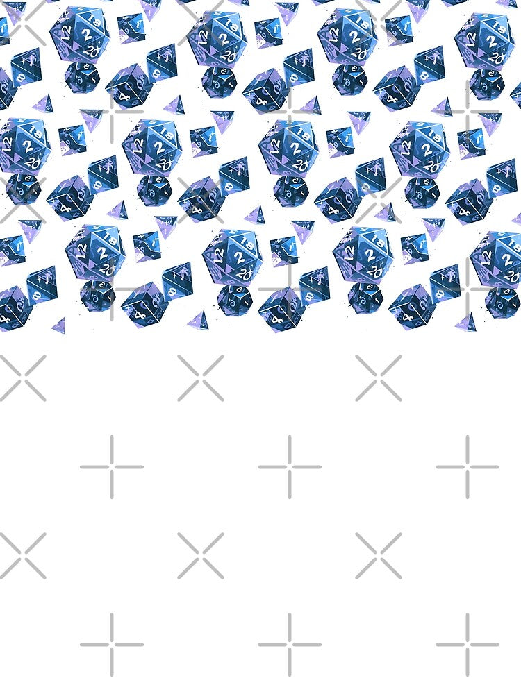 Gemstone Dice - Sapphire by ABD-illustrates